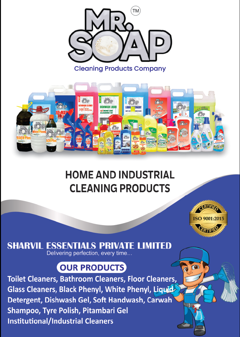Mr. Soap Home and Industrial Cleaning Products – Complete range of cleaning solutions for homes, businesses and industries.